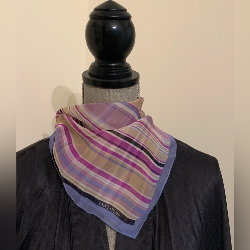 Ann Taylor Purple/Tan/BlackScarf